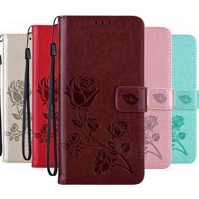 Rose Flower Leather Wallet Flip Case For Vivo Y19S Y33 Y21 Y31 Y36 Y72 Y29 5G Realme 9 Pro C71 OPPO A5X A6X A6 A5 A40 A78 A79 Reno 13 14 13F 14F Cover