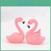 Niedlicher PVC-Flamingo-Tierfigur Schlüsselanhänger Und Kuchenaufsatz Miniatur-Dekoration