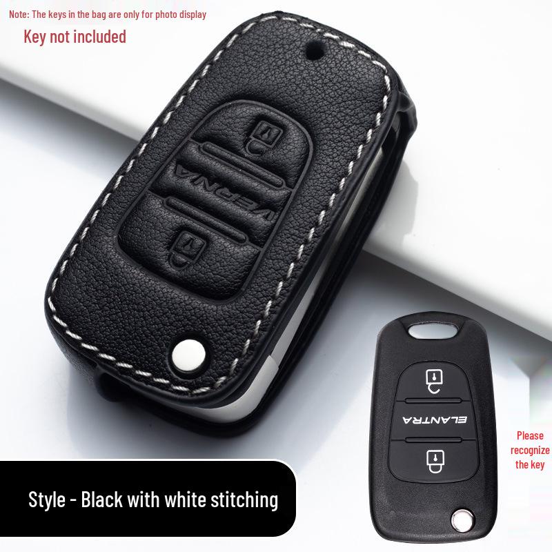 Copri Portachiavi in Vera Pelle Premium per Modelli Hyundai Elantra, Mistra, Reina, ix25, Verna, ix35 e Tucson