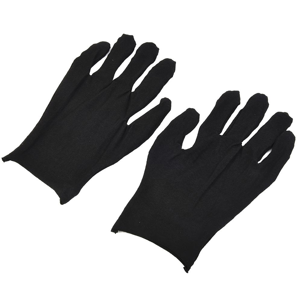 Practical Gloves Cotton Gloves Comfort Dry Moisturizing Machine Lock Outdoor Soft Work 12 Pairs Ergonomic Design