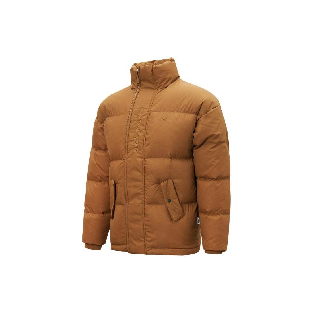 PUMA MMQ Down Puffer Jacket  Brown  Men s 536623-74 XXS