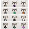 Triple Moon Silver Necklace with Full Moon and Crescent Pendant