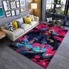 One Piece Luffy Printed Flannel Non-slip Soft Carpet, Machine Washable, Living Room and Bedroom Home Floor Mat