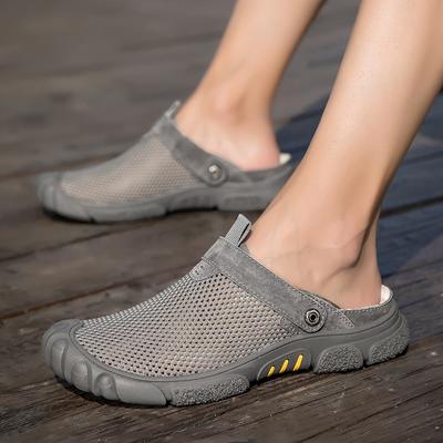Pantofi de vară cu plasă pentru bărbați, sandale de plajă, alpinism, ocazional, pantofi plat, respirabili, pantofi confortabili de conducere pentru bărbați