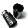 1pc Polished Black Carbon Fiber Rear Tail Exhaust Tip Muffler Tip Nozzle for BMW