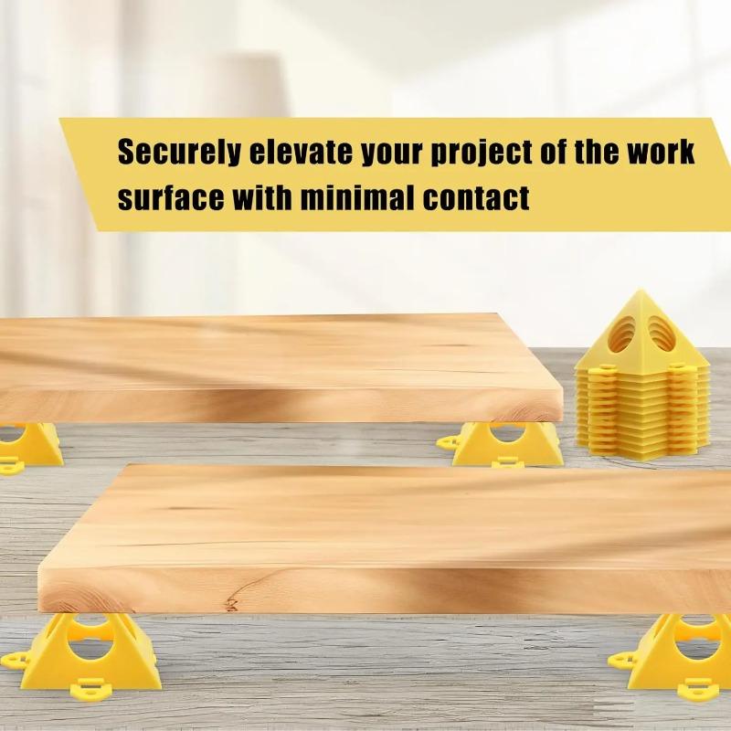 10-50PCS Pyramid Triangle Paint Support Non-slip Plastic Pad Durable Woodworking Painting Board Stand for DIY Spraying Tools