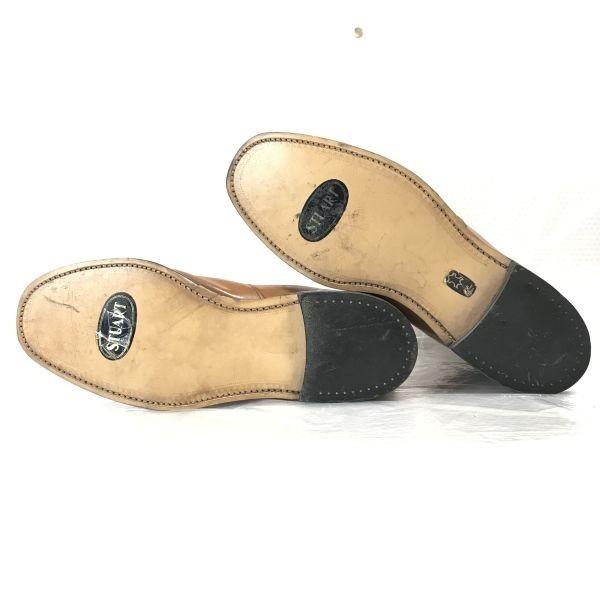 England Made/STUART/Goodyear Welt Leather Side Gore Boots/9/27.5/Brown/BROWN/Vintage Shoes(USED)