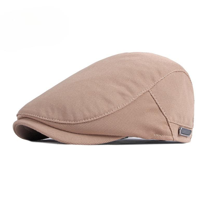 British Retro Flat Cap for Men Women Korean Style Simple Beret Casual Duckbill Cap Literary Painter Hat Unisex Forward Hat 56-60cm хаки