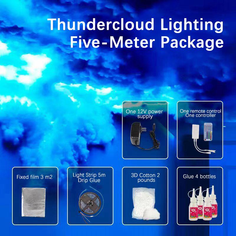 

RGB лампа Thunder Cloud Led DIY Creative Cloud Lights Strip для игровой комнаты Настенный светильник для бара Атмосфера вечеринки Фестиваль Декор Светильники