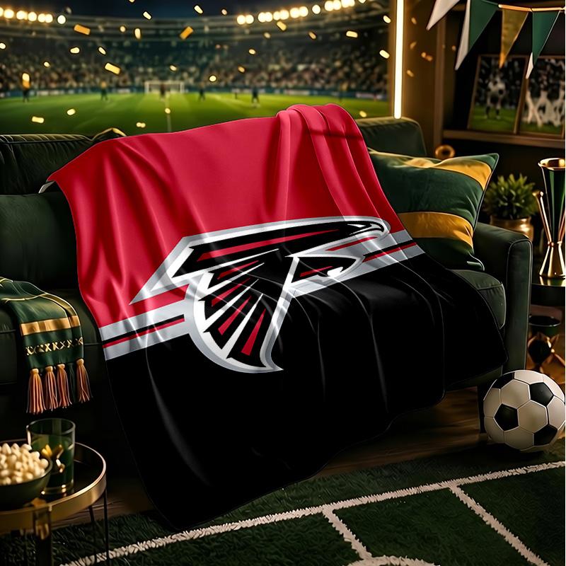 Atlanta-Falcons Rise Up Blanket Lightweight Flannel Bedding Blanket Perfect for Travel, Camping, Living Rooms, Offices, Sofas, Fan Christmas gift