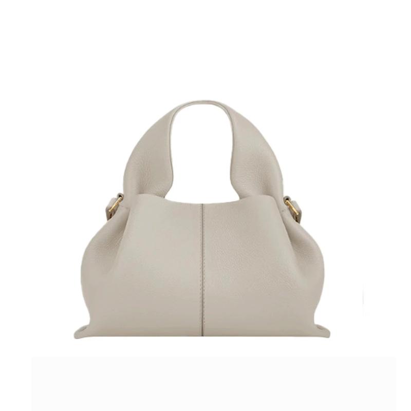 

Trendy Cloud Leather Hobo Shoulder Bag for Women Fashion Dumpling Crossbody Purse Ladies Handbag Small(22x12x14cm) білий