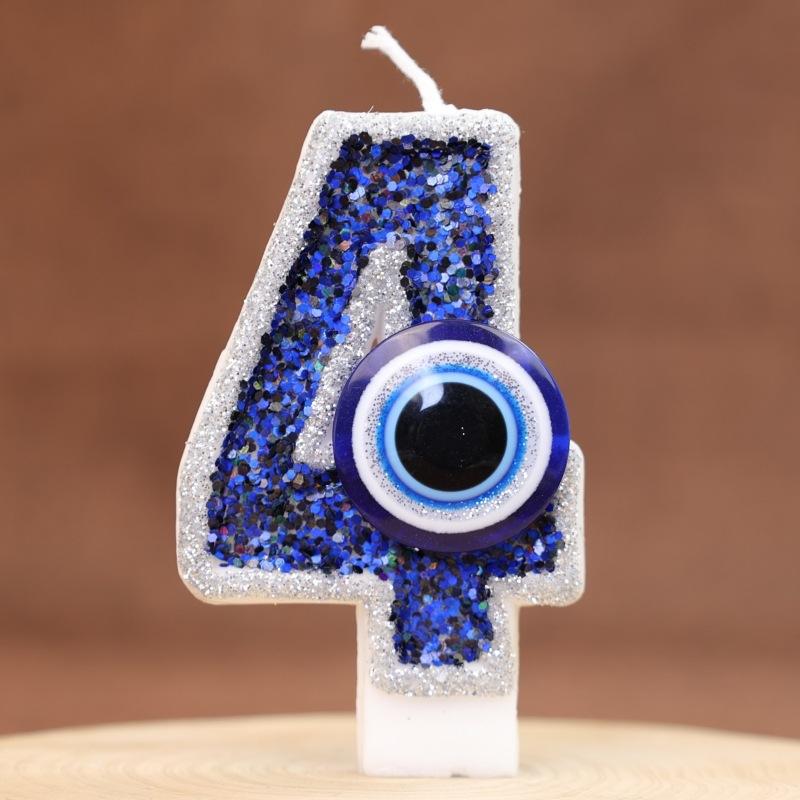 Digitale Geburtstagskerze, Kuchendekoration, Party, handgefertigt, DIY, digitale Kerze, Teufelsauge