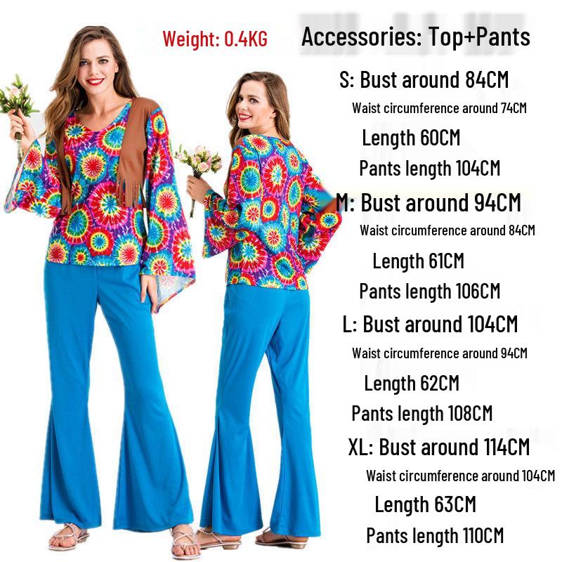 Halloween 70s Disco Hippie Costume