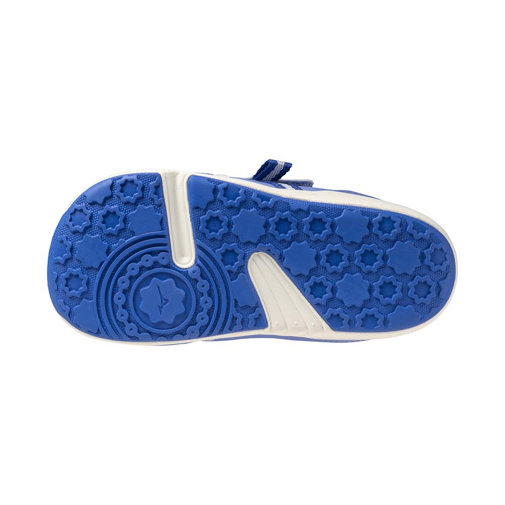 Mizuno Premore Infant 2 Kids' Shoes, Sizes 13-16cm, Athletic Shoes for Boys and Girls, Marine Blue x Off-White, Size 15.0cm