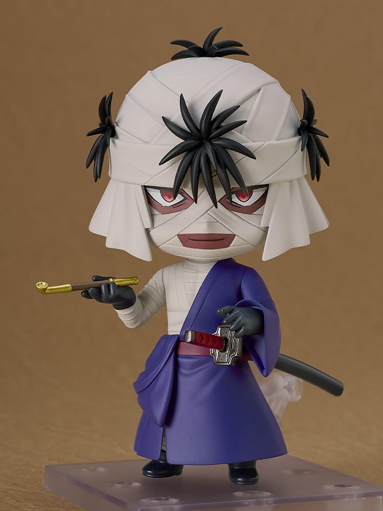 GOOD SMILE COMPANY Nendoroid Rurouni Meiji Schwertkämpfer Romantische Geschichte Shishio Makoto Kunststoff Bemalt Bewegliche Figur Kenshin Nicht-Maßstab