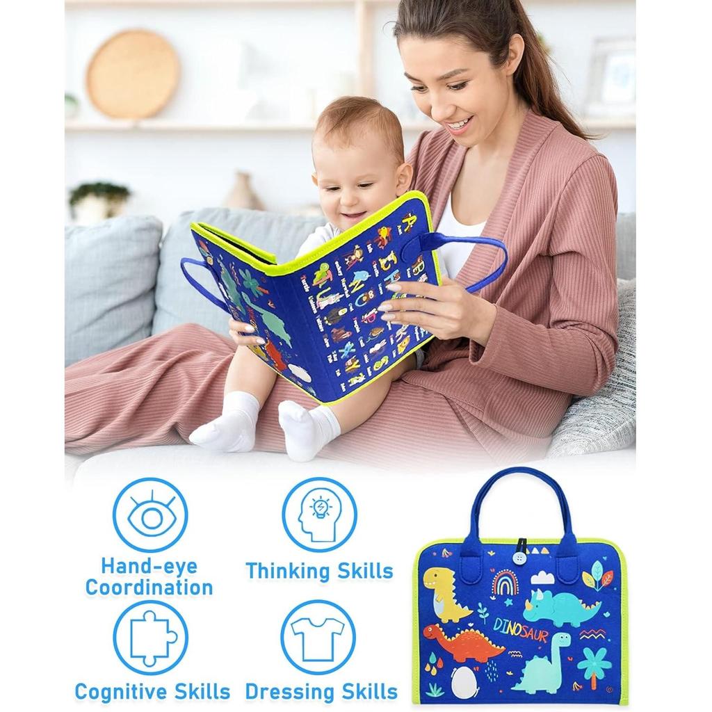 Felt Learning board New baby Montessori toy Boys Early Education Puzzle busy board