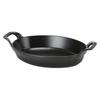 Staub Oval Stackable Gratin Induction Stylish Oven Dish, 24cm, Dish, Compatible, Enamel, Dish, Black, 1302323/40509-393-0 [Used]