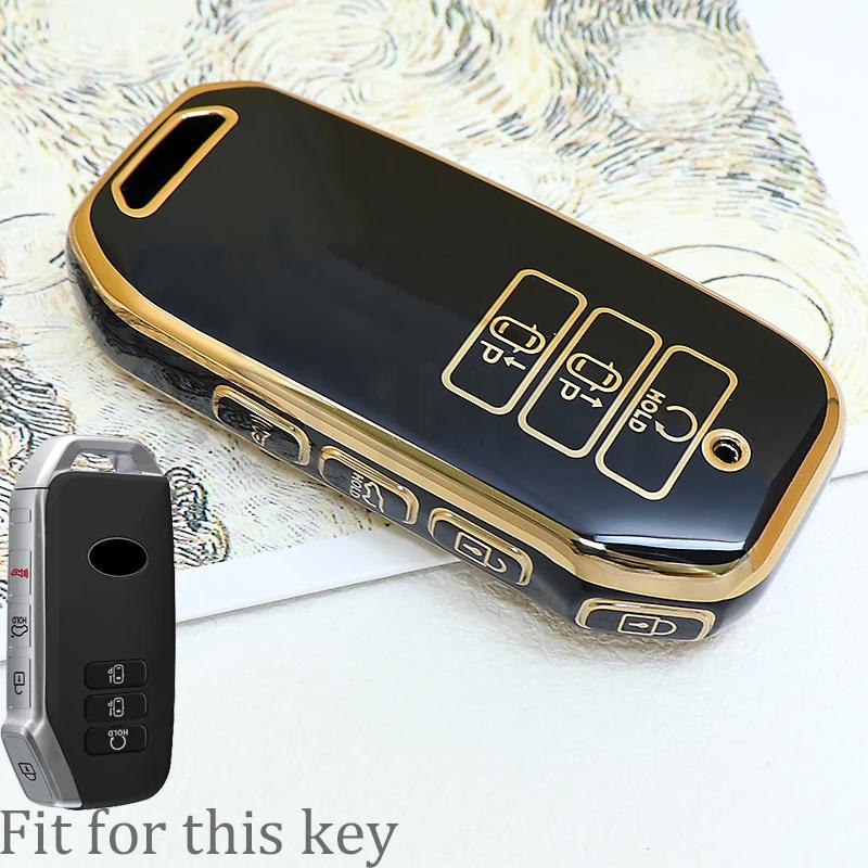 New Tpu Car Key Case Cover Shell For Kia Sportage Niro Hybrid Sorento Mq4 Ev6 Gt-Line K8 V6 Fob Accessories