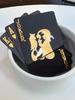 New 54 Black and Gold Plastic Playing Cards Waterproof Card Gift Collection Aluminum Foil Poker Set Practical Party Gifts