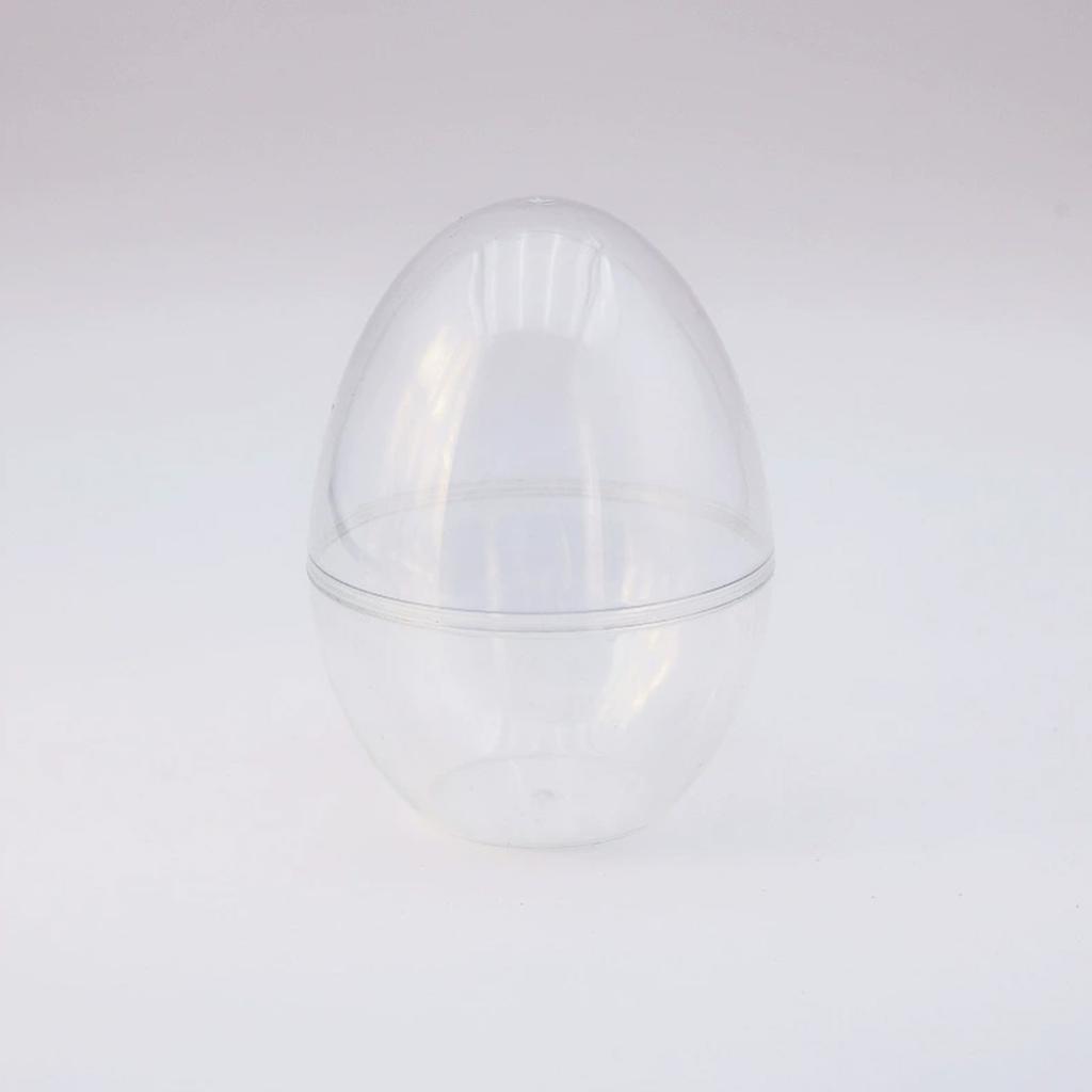 12inch Clear Easter Eggs Plastic Fillable Giant Jumbo Clear Easter Eggs Basket Stuffers Party Supplies Holiday Decoration