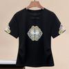 2024 Women's Short Sleeve Slimming Embroidered Chinese-Style Top