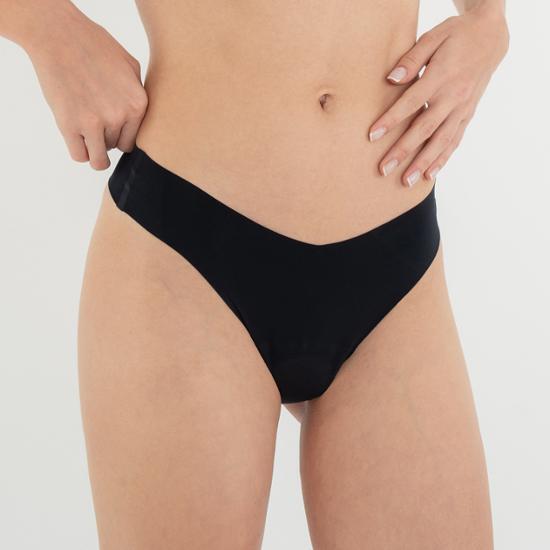 Replutz Confident Thong M (+2 Antibacterial Pads) (beige/black)