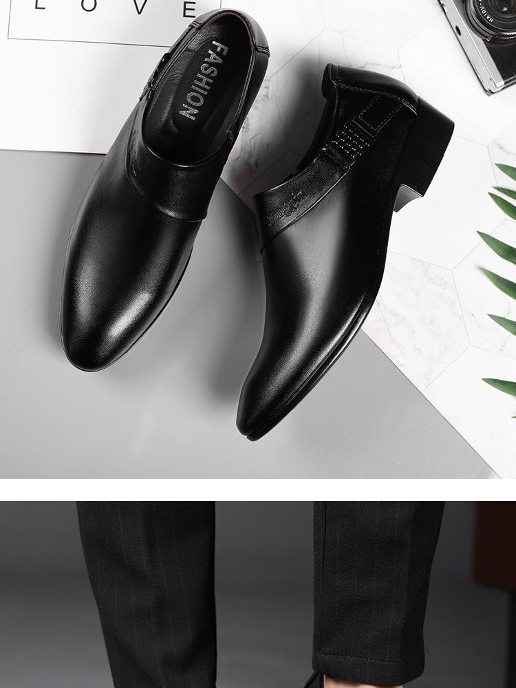 Grenzüberschreitende Herbstlederschuhe für Herren: Große Größen im formellen Business- und British-Casual-Stil für Hochzeiten und All-Match-Anlässe.