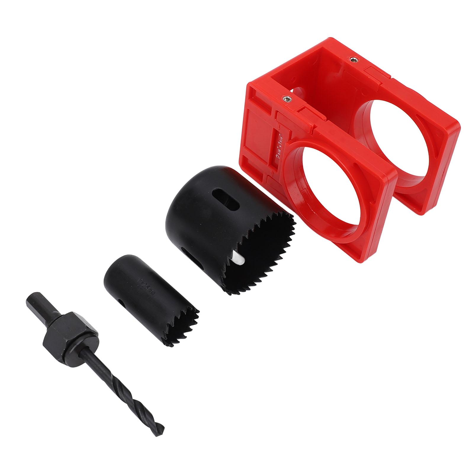 

Комплект для установки замка с Шаблоном Углеродистая сталь Пластик Сверло-коронка для отверстий в двери для деревянных дверей s Замковые механизмы