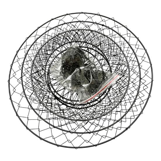 3-Tier Hanging Fruit Basket Stainless Steel Storage Basket Foldable Wire Organizer for Fruits Vegetables Toiletries