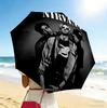Nirvana Band 8 Ribs 3Fold Black Glue Uv Protection Umbrella Sun Protection Rainproof Compact Folding Umbrella For Travel Daily Use C92374