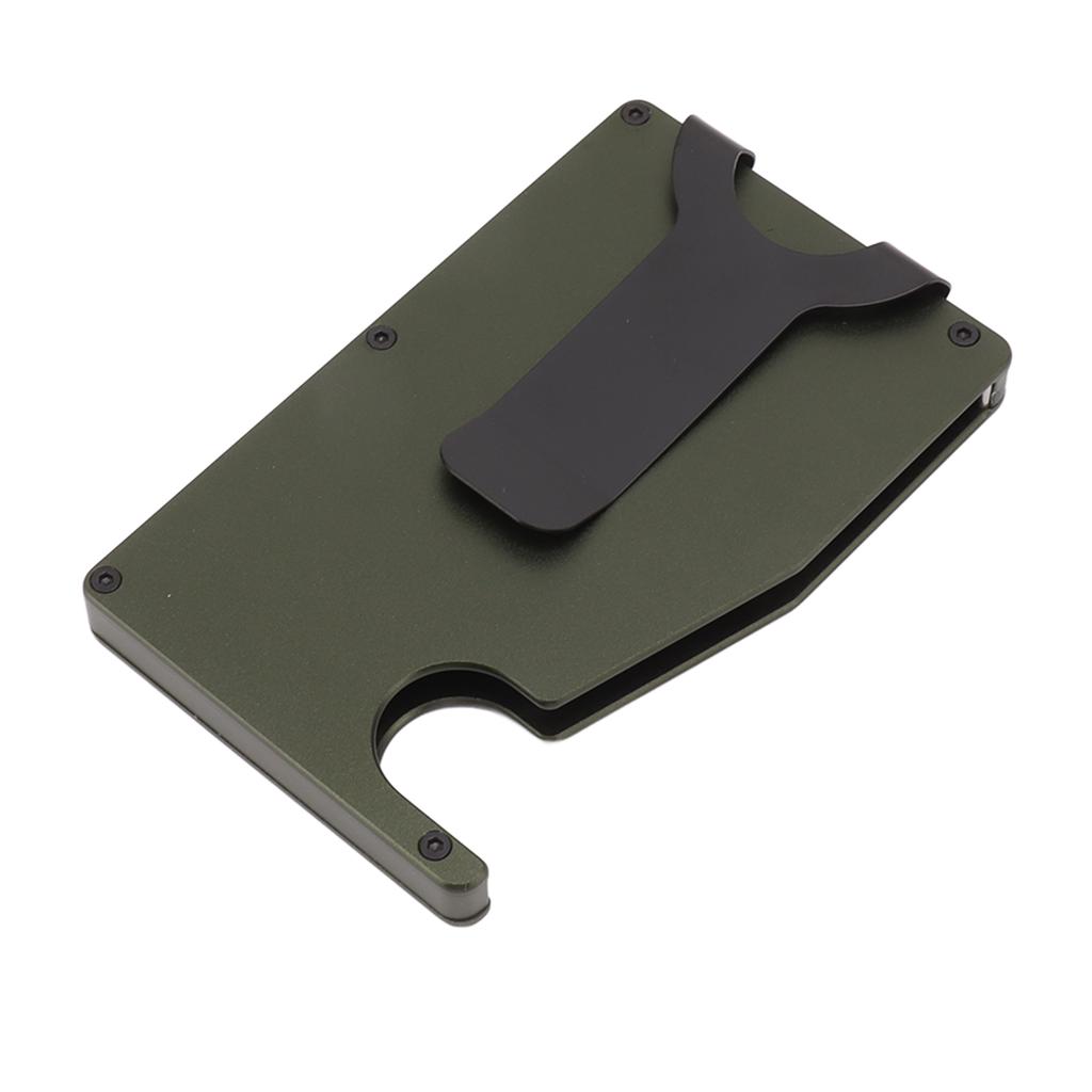 Minimalist Card Holder Aluminum Alloy Auto Ejected Anti Theft Credit Card Wallet for Business