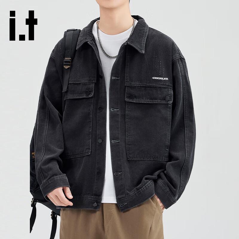 CHOCOOLATEit Men's Loose Fit Denim Workwear Jacket