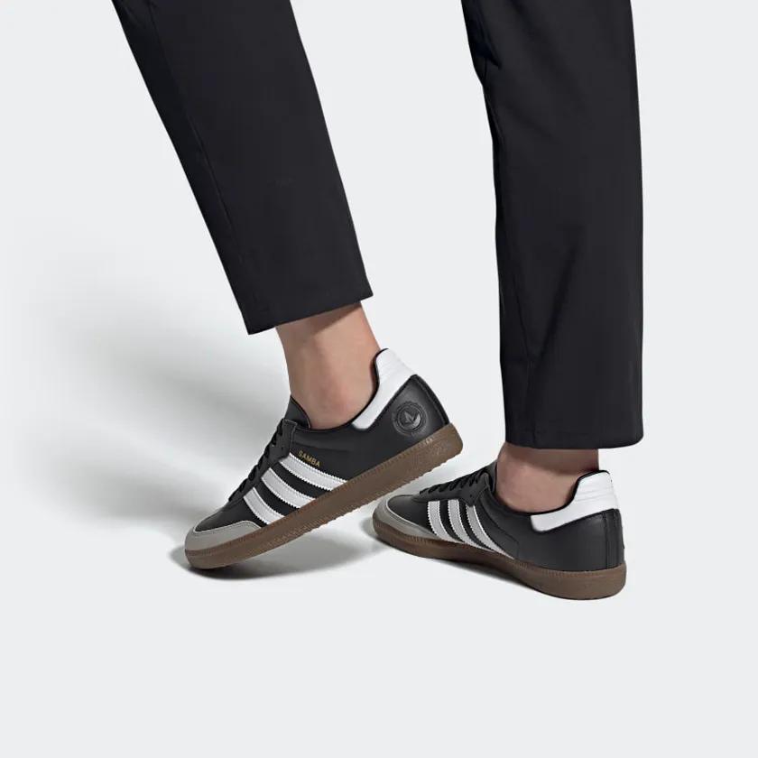 adidas Samba 'Vegan - Black' (Unisex) Cloud White / Core Black / Gum German Army Trainers FX9042