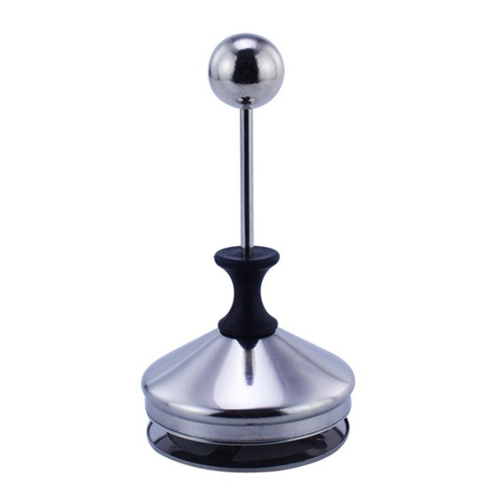 Stainless Steel Manual Milk Frother Easy Clean Hand Pump Milk Foamer  Cappuccino