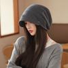 Casual Womens Foldable Knit Beanie With Breathable Polyester For Fall And Winter