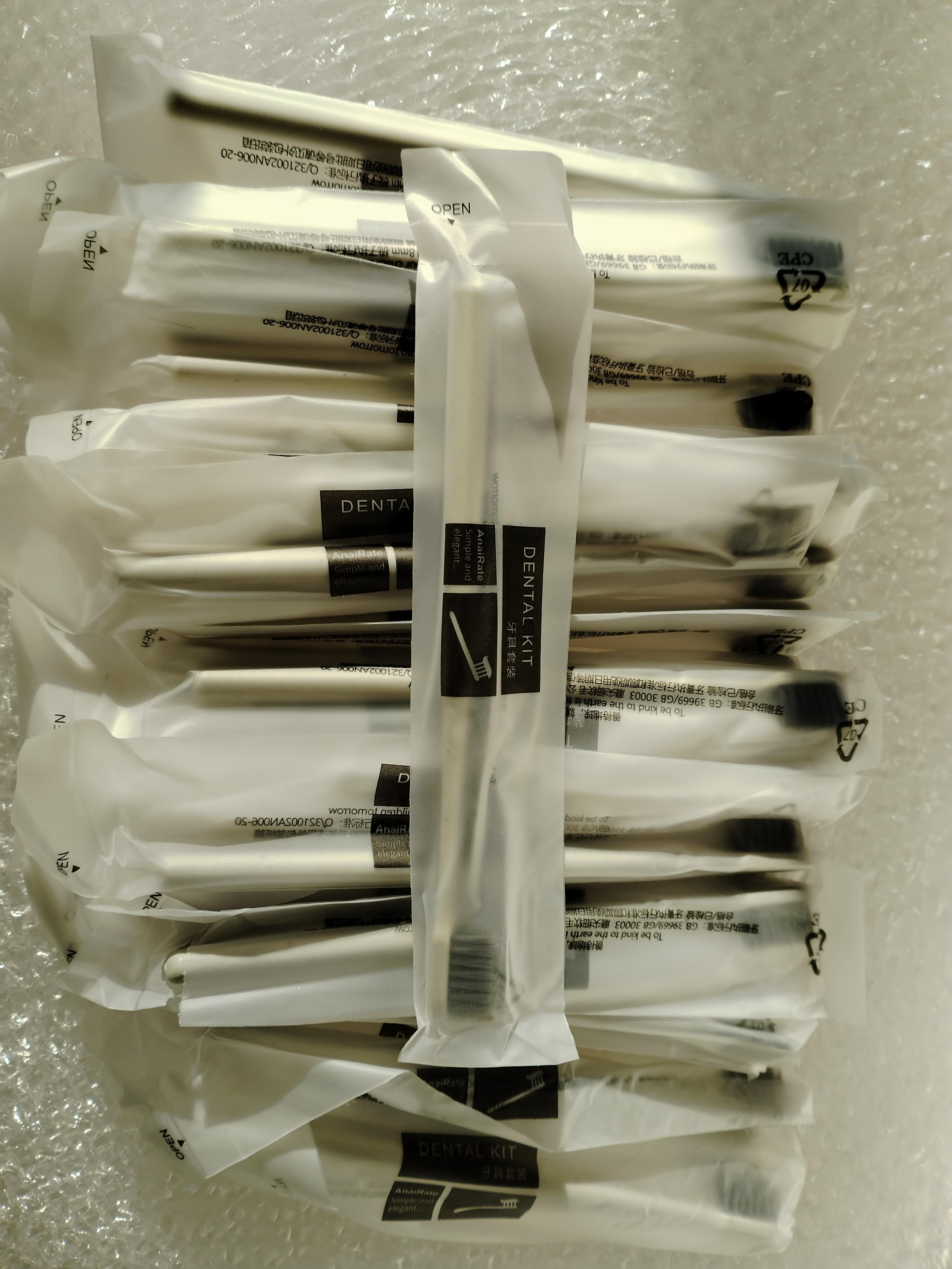 

50Pcs Eco-Friendly Wheat Straw Toothbrush, Individually Wrapped Disposable Soft Bristles Manual Travel Toothbrush for Hotel