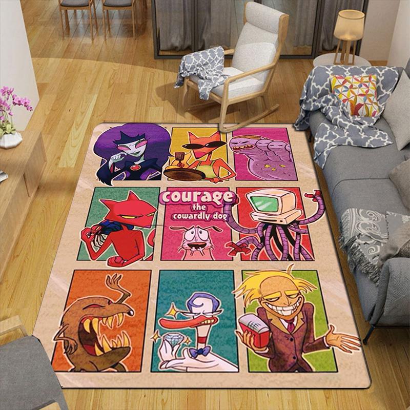 Cartoon Pattern Print Rug Floor Mat for Living Room or Bedroom Soft and Comfortable Carpet a Gift for Birthday and Holiday.