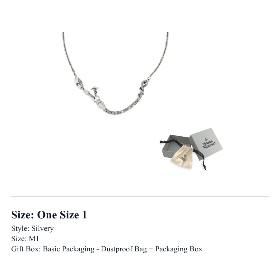 VIVIENNE WESTWOOD Brass Necklaces Men's Vintage Silver 630203FP-02P017