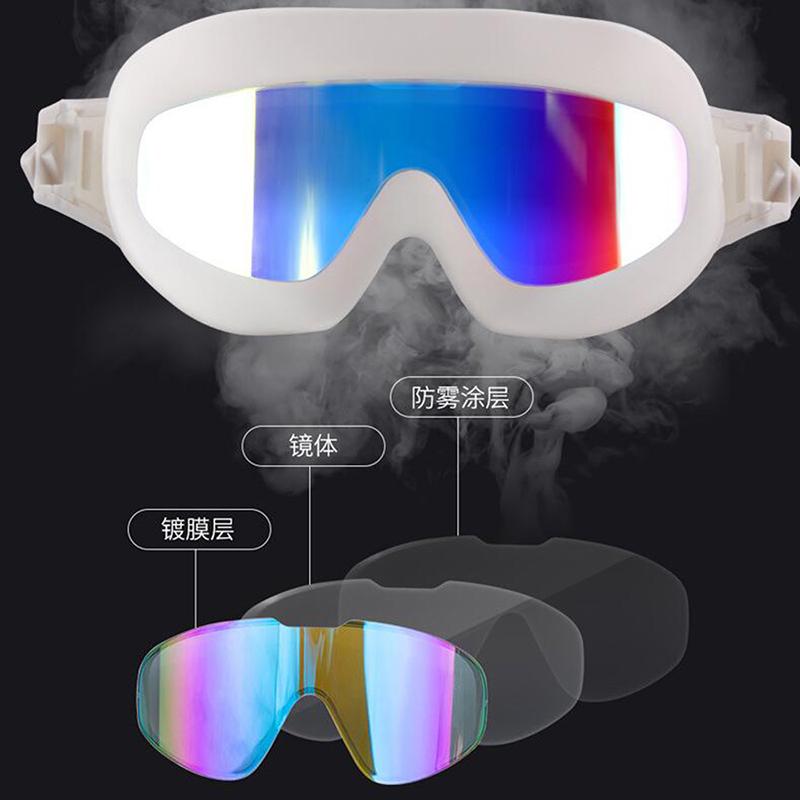 MAXJULI UV Swim Goggles Electroplating Anti Fog Adjustable for Men Women Waterproof Swimming Diving 2002