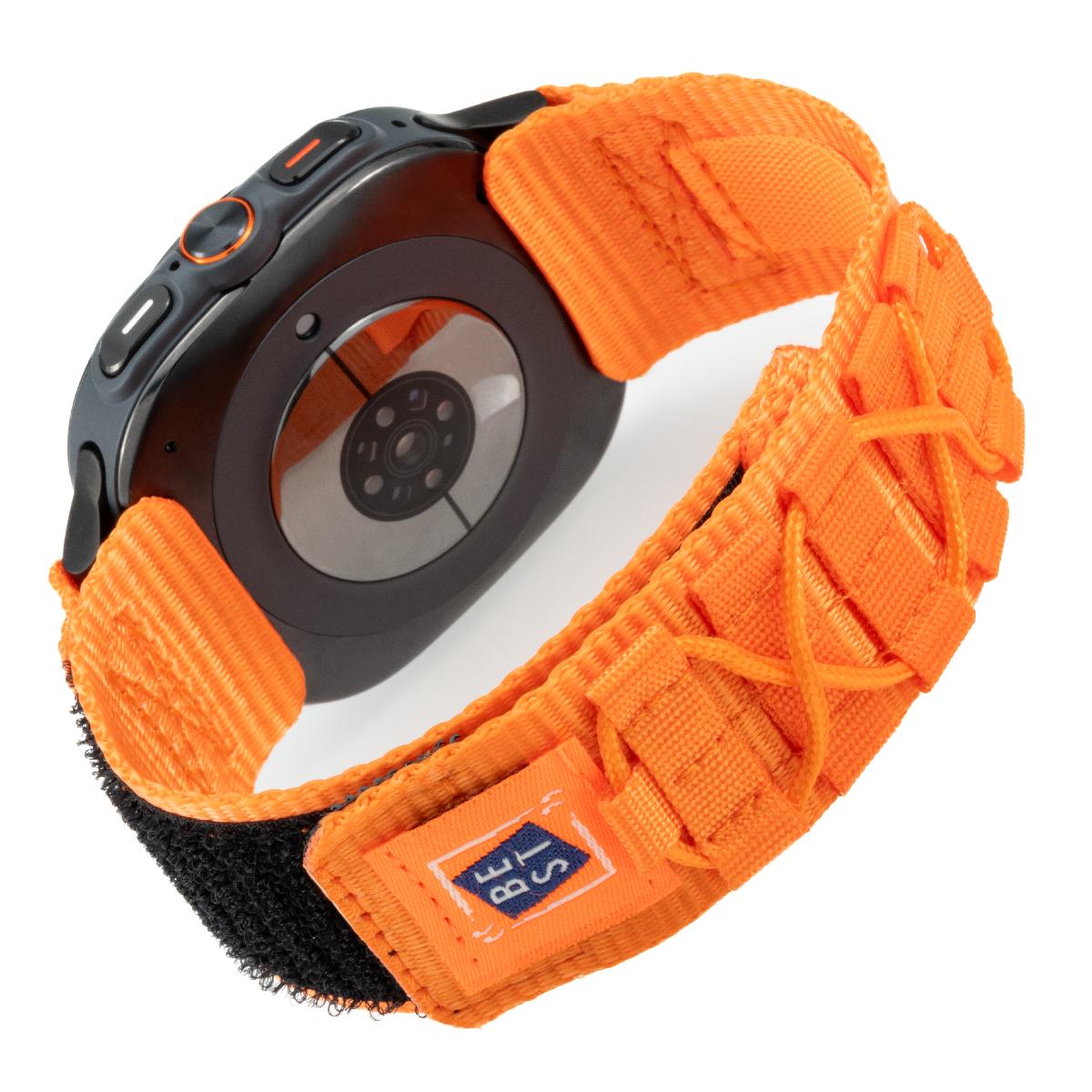 22 mm Nylon Strap for Samsung Galaxy Watch 7 Ultra 47mm Velcro Sports No Gaps Trail Nylon Fabric Watch Band for Samsung 7 Ultra 22 mm