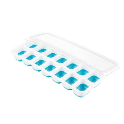 14 Ice Mold Cocktail Drink Ice Maker Trays With Non-Spill Lid Ice Cubes Mold