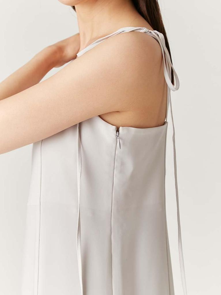 Back-open I-line Cami Dress FWFO251011LGRY1