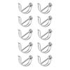 10Pcs Stainless Steel Folding Latch Pins For Equipment Trailer Clutch Lock Jack Legs Secure Connection