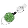 Retractables Keyring Wire Rope Rhinestones Badges Holder Antitheft Buckle Rope Outdoor Retractables Keychains