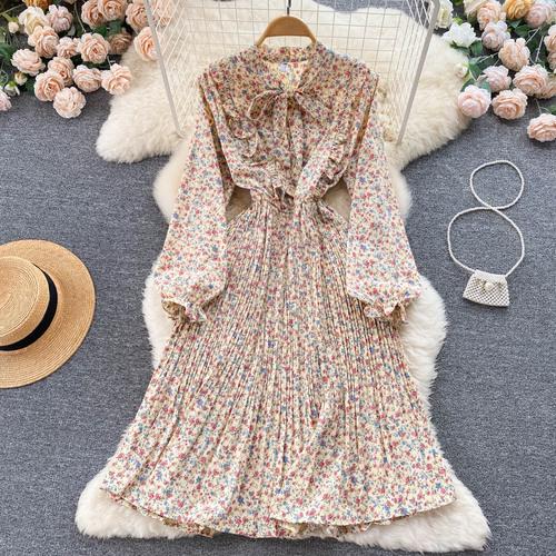 Retro Floral Print Pleated Elegant Puff Sleeve Dress Chiffon Butterfly Beach Vacation Party Dress Women Summer Spring Vestidos Buy cheaply on Joom Retro Floral Print Pleated Elegant Puff Sleeve Dress Chiffon Butterfly Beach Vacation Party Dress Women Summer Spring Vestidos Buy cheaply on Joom