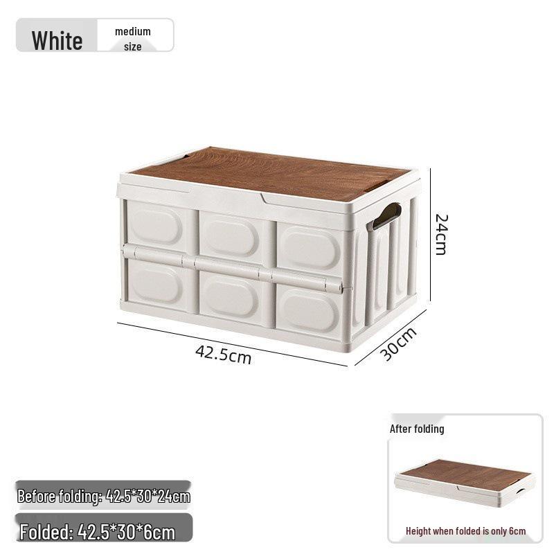 Customizable Outdoor Camping Trunk Organizer - Folding Storage Box