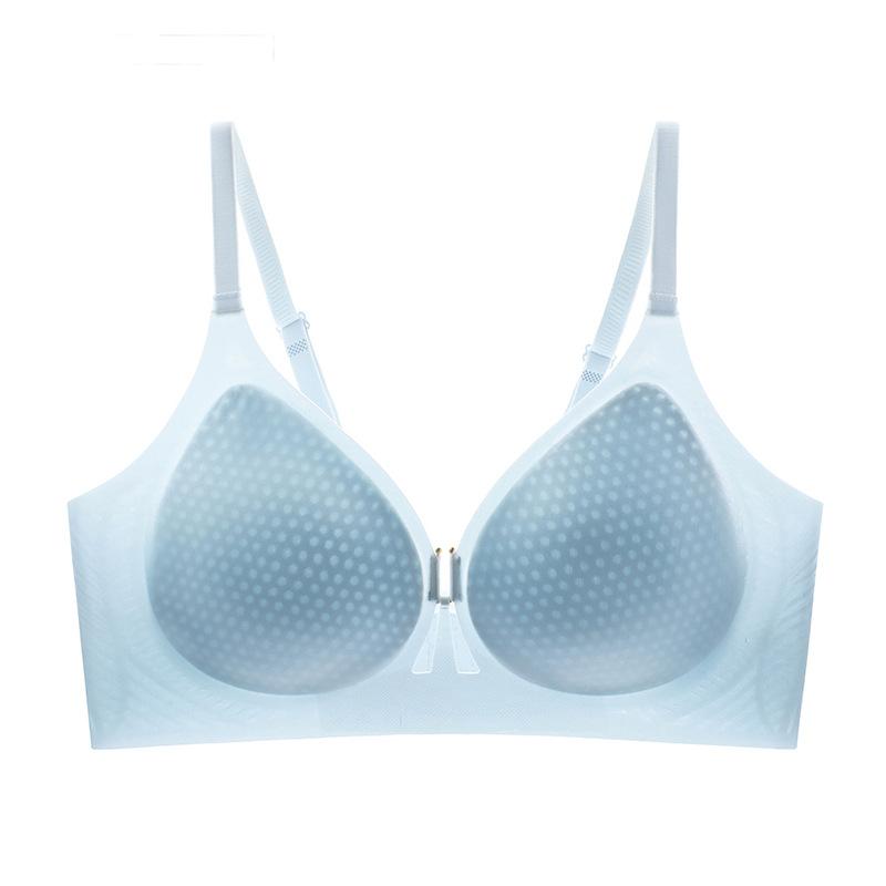Summer New Breathable Thin Cup Jelly Soft Support Underwear Women's Sexy Hollow Lift Bra