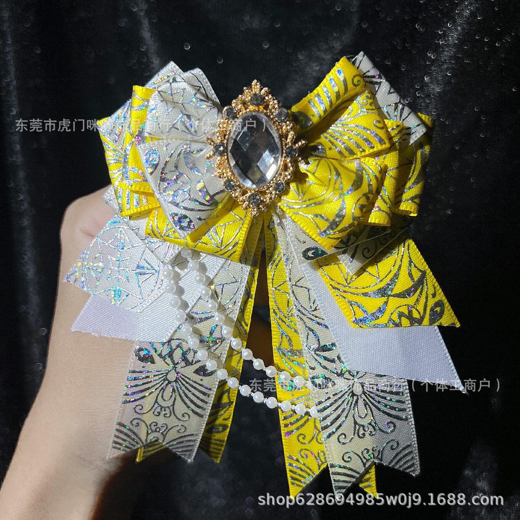 Gorgeous original support stick bow pain bag carat DIY bow lolita decorative headgear edge clip