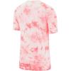 Nike Tie-Dye Logo Print Splatter Short Sleeve T-Shirt Men Tops Pink BQ0079-100