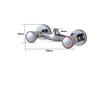 1PC Shower Faucet 4-Point Pipe Connection Copper Dual Handle Shower Mixer Tap Wall Mounted Hot Cold Water Bath Faucet Parts